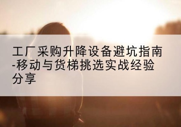 于田移动式升降机怎么选-工厂采购升降设备避坑指南-移动与货梯挑选实战经验分享